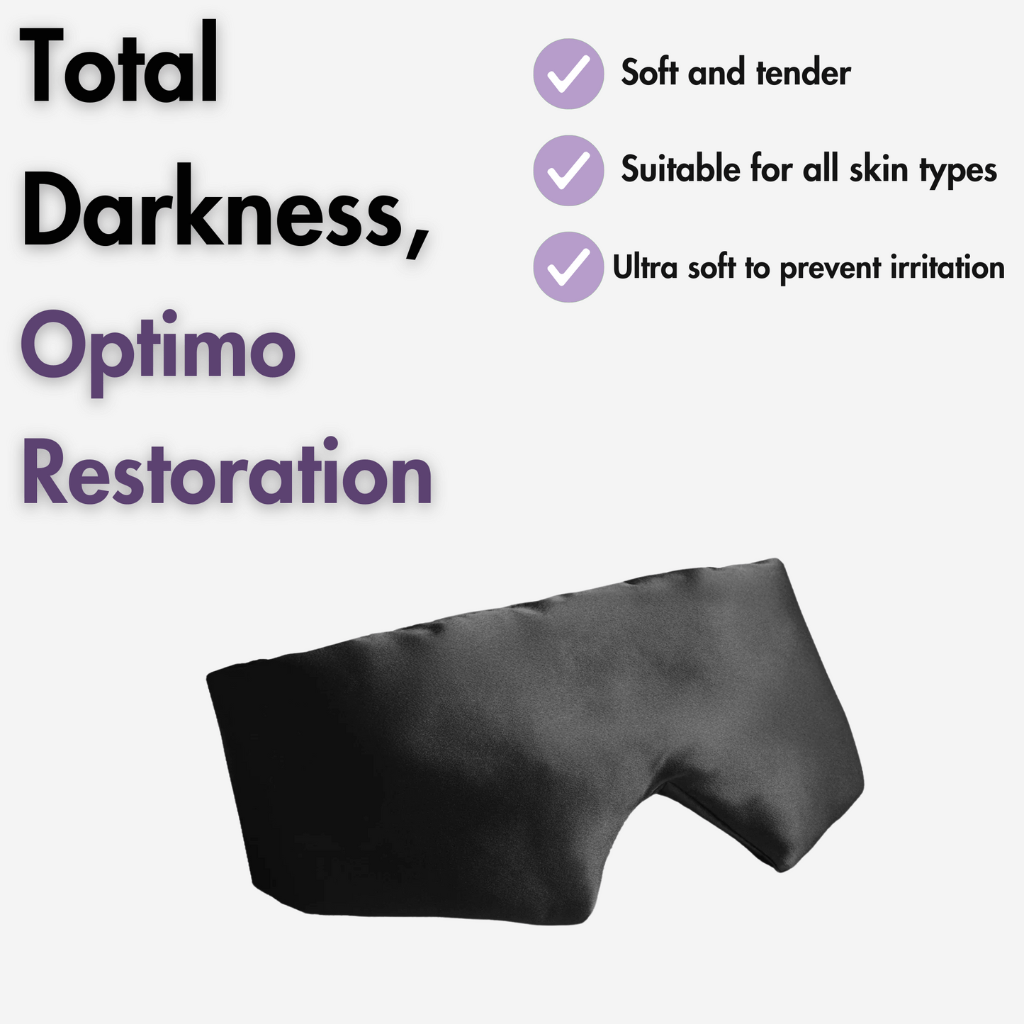 Máscara para dormir de seda Onyx™
