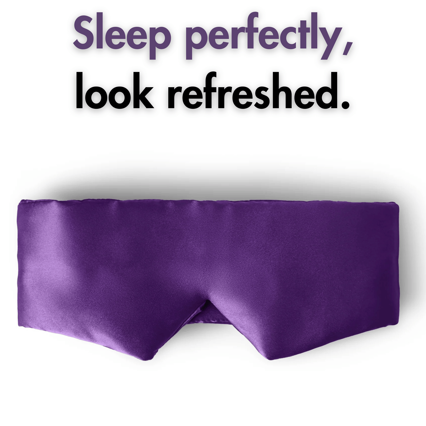 Máscara para dormir de seda amatista™